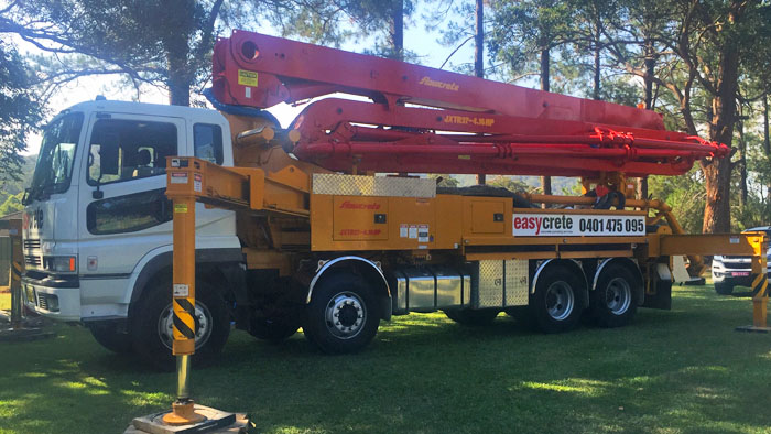 Easycrete pump on site